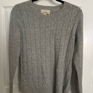 Silver metallic wool sweater in almost new condition